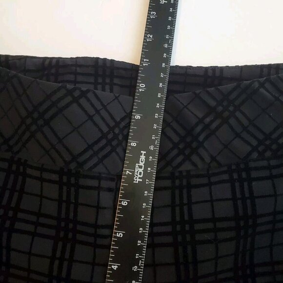 SOFT SURROUNDINGS‎ Pull On Pants Small Velvet Plaid Elspeth Straight Leg Black - Picture 7 of 12